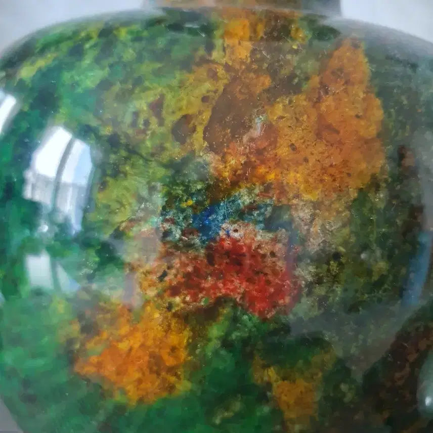 [BUNJANG] Taiwan Jade Hand-Carved Vase / 대만 옥으로 빛은 회병