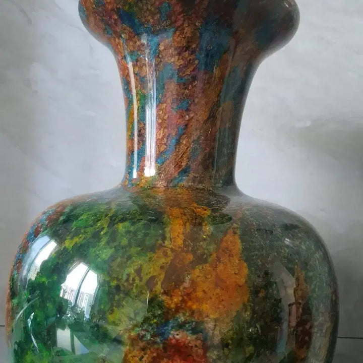 [BUNJANG] Taiwan Jade Hand-Carved Vase / 대만 옥으로 빛은 회병