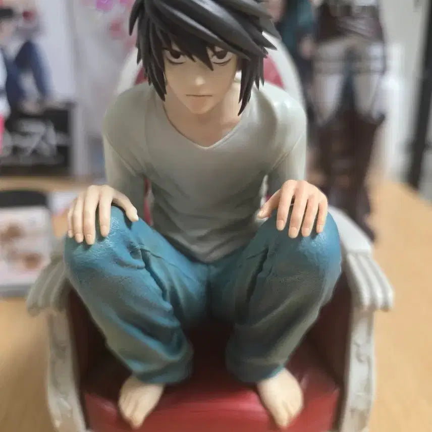 [BUNJANG] Furyu Death Note L Noodle Stopper Figure / 후류 데스노트 L 누들 스토퍼 피규어