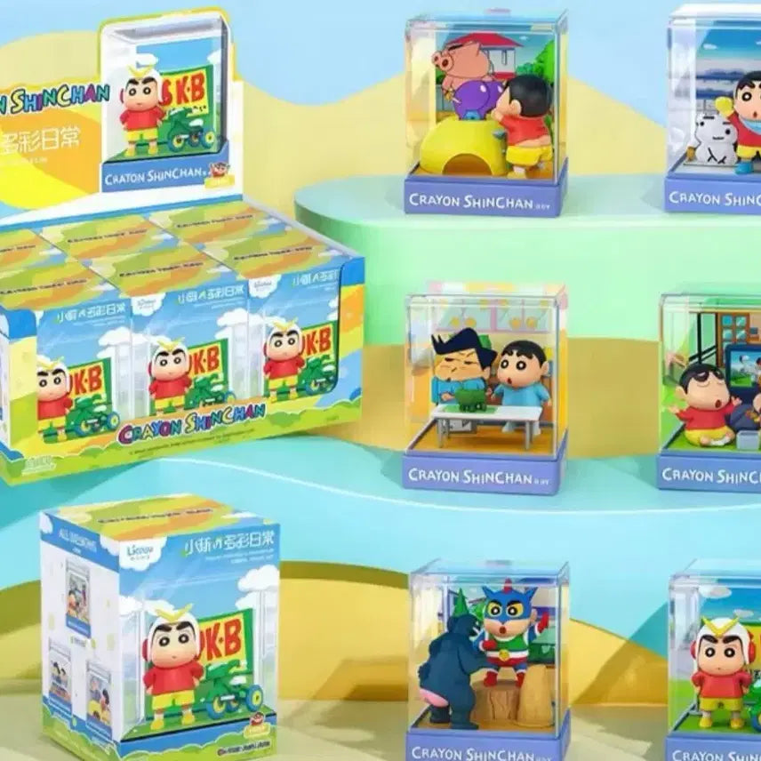 [BUNJANG] Crayon Shin-chan 6-Piece Figure Set / 짱구 피규어 6종 일괄 새상품