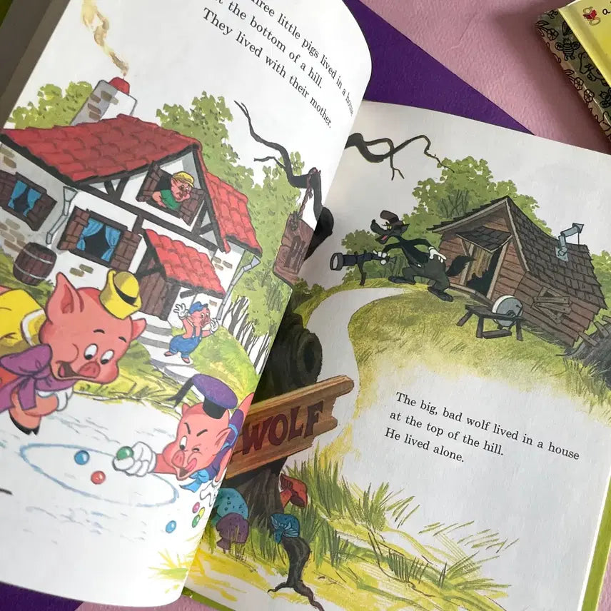 [BUNJANG] 1970s Original Three Little Pigs Vintage Book / 1970s/오리지널 아기돼지삼형제 빈티지붓(rare)