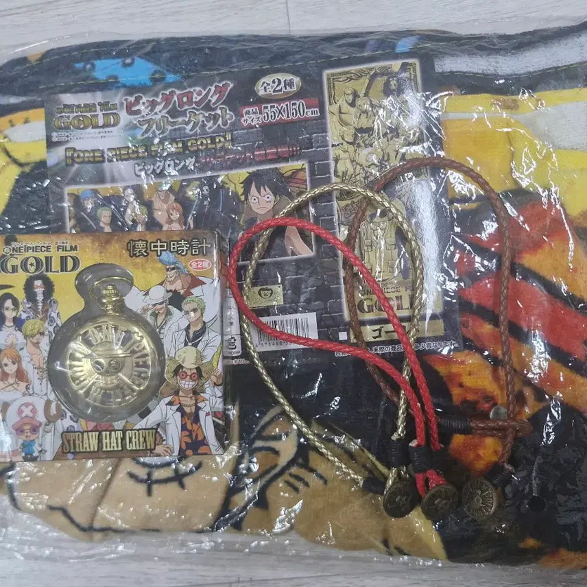 [BUNJANG] One Piece Film Gold Limited Edition Pocket Watch &amp; Goods / 원피스 필름골드 한정판 회중시계 및 기타 필름골드 굿즈
