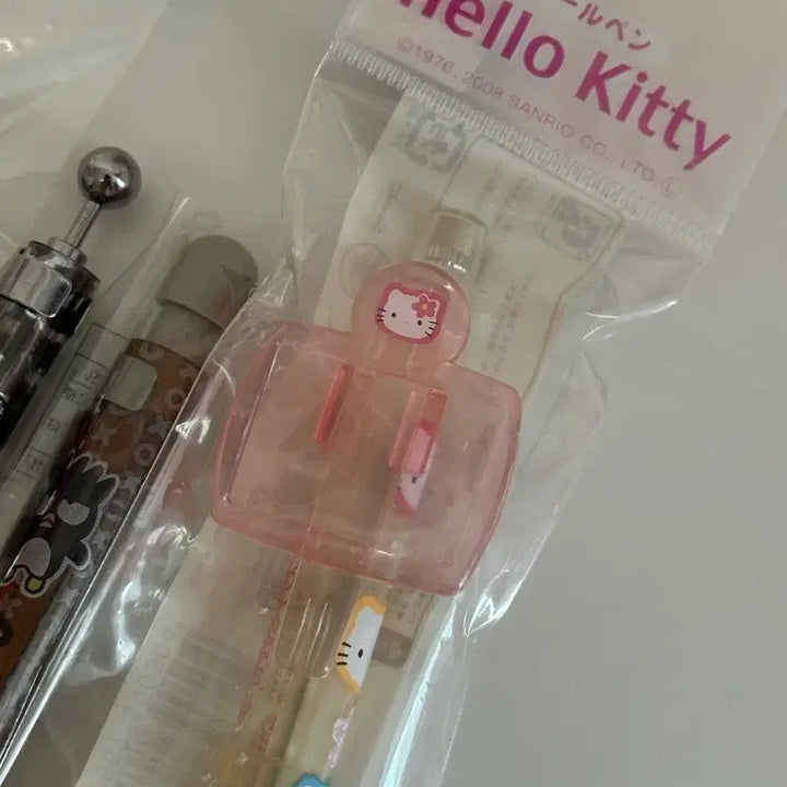 [BUNJANG] Sanrio Hello Kitty &amp; Batzmaru Vintage Ballpoint Pen &amp; Mechanical Pencil Set / 고전) 헬로키티/바츠마루 볼펜 샤프