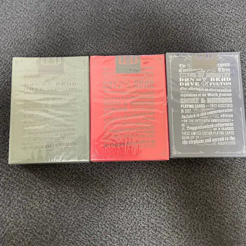 [BUNJANG] Dan and Dave Smoke &amp; Mirror 15th Anniversary Deck / 댄앤데이브 스앤미 15주년 (1덱 남음)