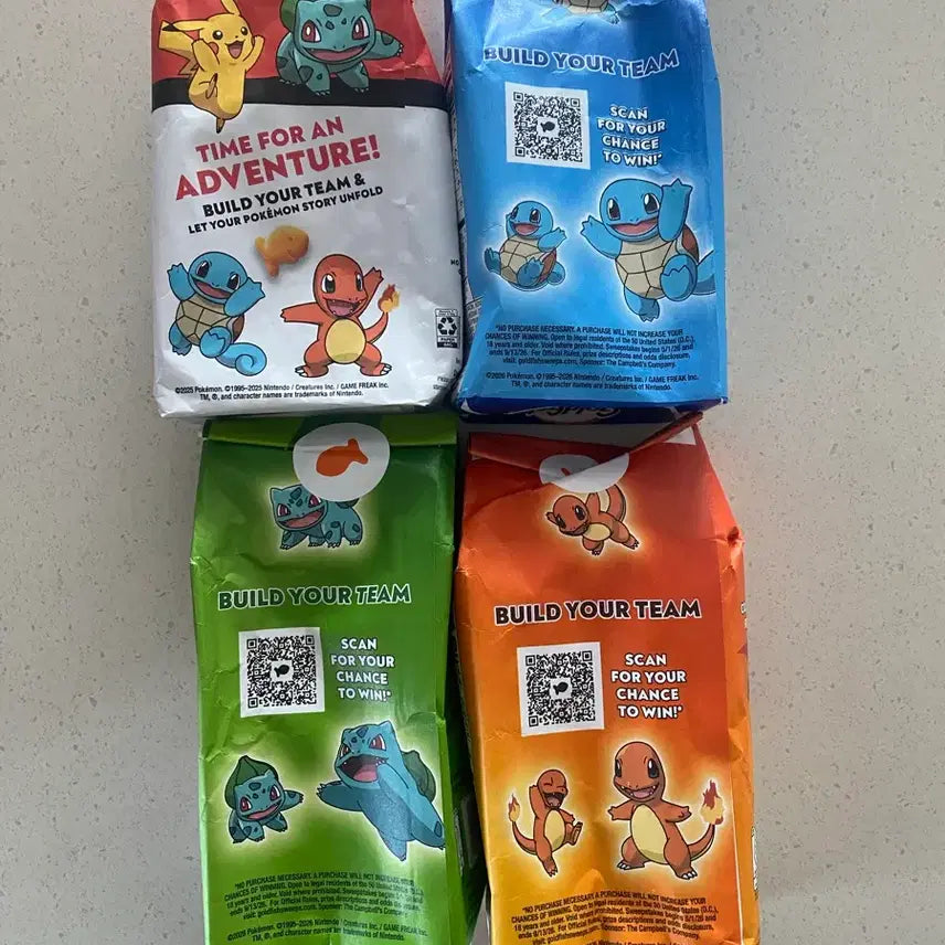[BUNJANG] Pokemon x Goldfish Limited Edition Cheddar Cheese Crackers Set / [미국한정판] 포켓몬 x 골드피쉬 스낵
