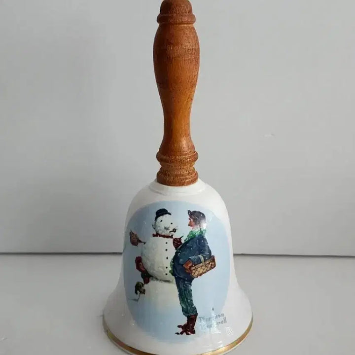 [BUNJANG] Norman Rockwell Porcelain Hand Bell Decorative Ornaments / 개별가/미국 Norman Rockwell 노먼록웰 도자기 핸드벨 종/장식품