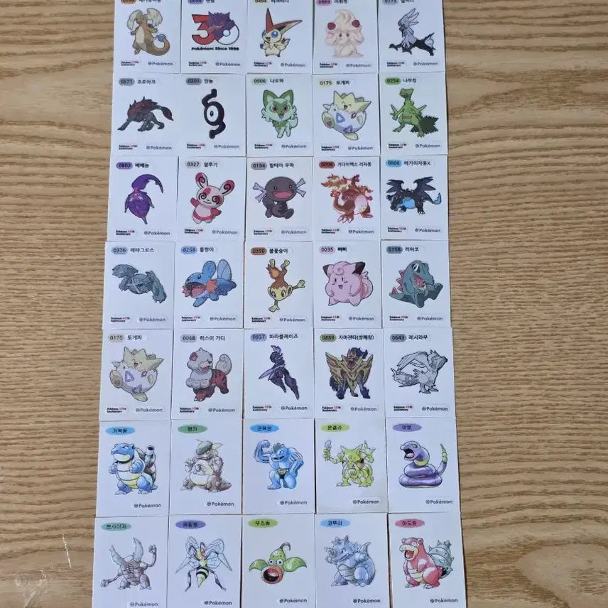[BUNJANG] Pokemon Stickers Bundle Set / 포켓몬 띠부씰 판매