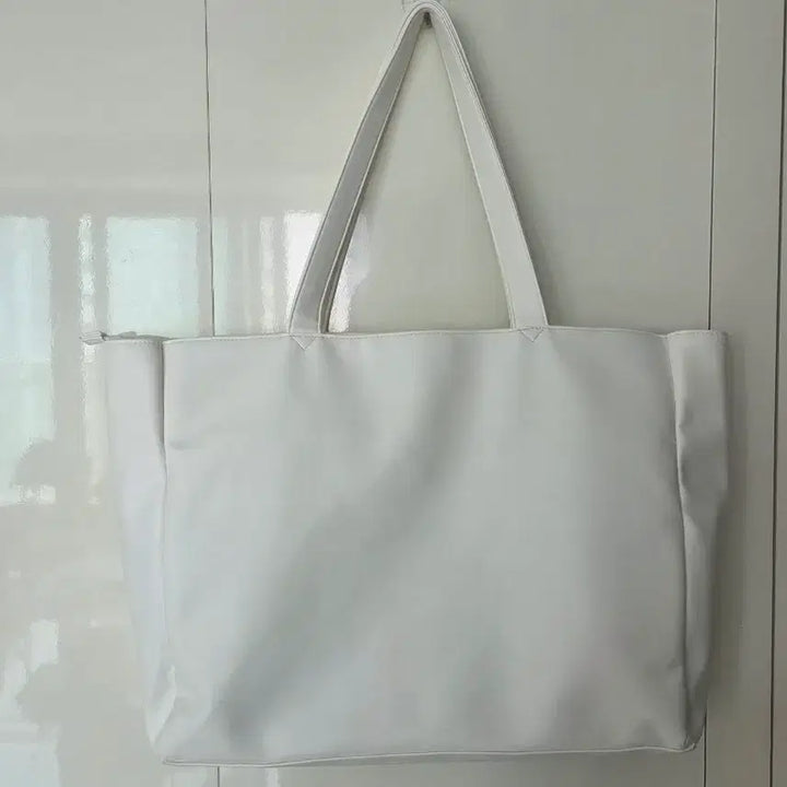 [BUNJANG] WEGO Lace-up Ita Bag White L / WEGO 위고 레이스업 이타백 화이트 L a3
