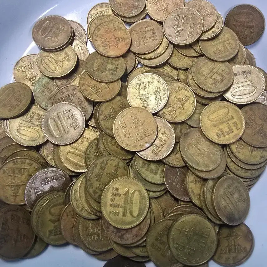 [BUNJANG] 1982 South Korean 10 Won Coin Collection (200 pcs) / 한국은행 10원 주화 1982년 200개