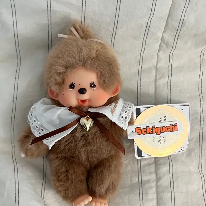 [BUNJANG] Sweet Brown Monchhichi Doll S / 스위트 브라운 몬치치 인형 s
