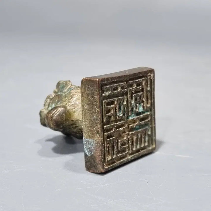 [BUNJANG] Antique Bronze Seal / 앤틱 청동 인장. 가로3.3 높이 4