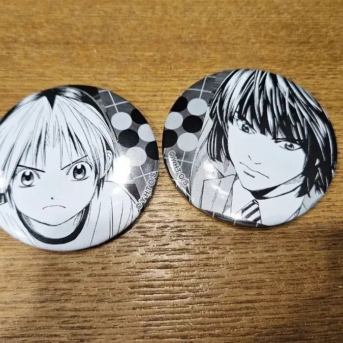 [BUNJANG] Hikaru no Go Akira &amp; Hikaru Badge Set / 히카루의바둑 고스트바둑왕 아키라&amp;히카루 뱃지 2개 세트