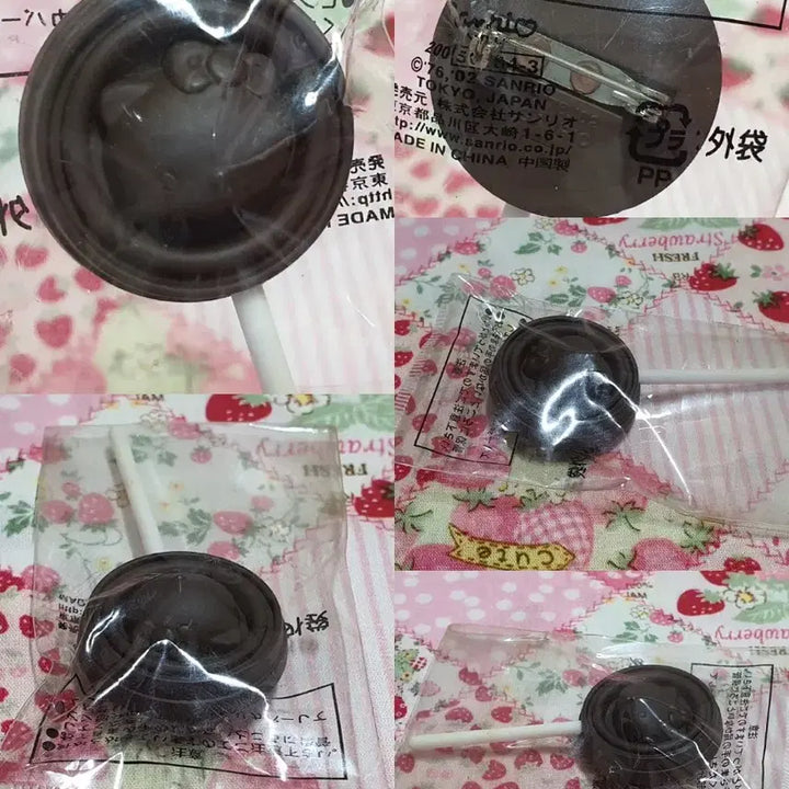 [BUNJANG] Vintage Kitty Chocolate Pepero Ballpoint Pens (2 pcs Bundle) / 고전 키티 초콜릿 핀 빼빼로 볼펜 2개 일괄