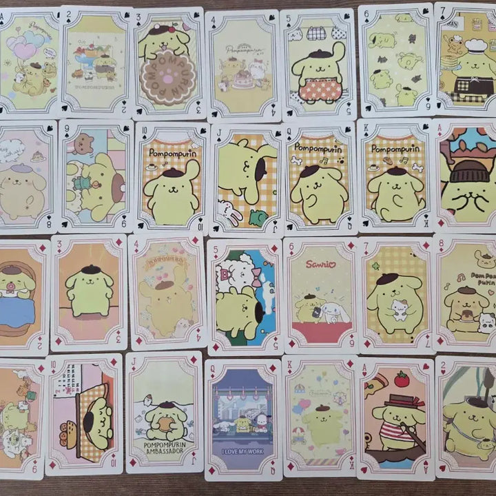 [BUNJANG] Sanrio Pompompurin Trump Playing Cards / 산리오 폼폼푸린 트럼프 포커카드