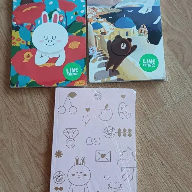 [BUNJANG] Line Friends Memo Pad Set (3 Types) / 라인프렌즈 노트 3종