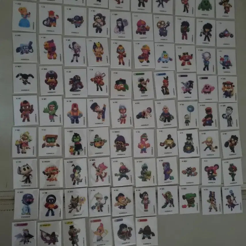 [BUNJANG] Brawl Stars Sticker Set 86 Types / 브롤스타즈 띠부씰 86종 판매합니다