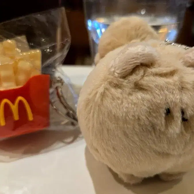 [BUNJANG] Pomeranian Plush &amp; French Fry Clicker Set / 포메라니안 &amp; 감자튀김 클리커