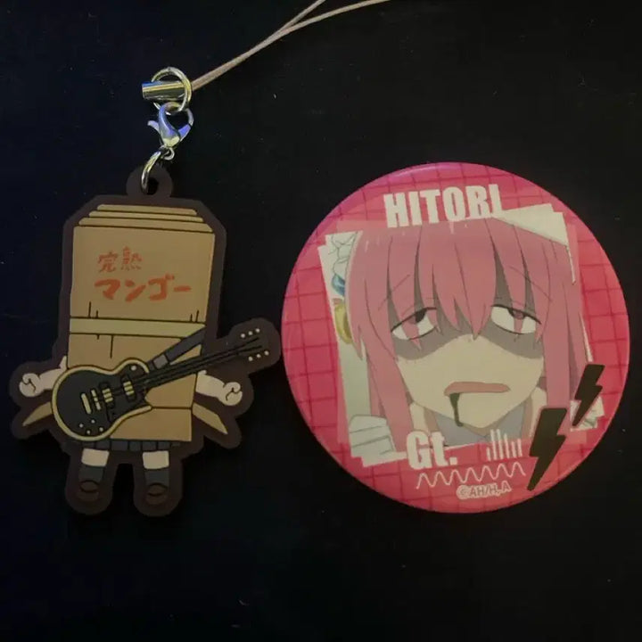 [BUNJANG] Bocchi the Rock! Hitori Gotoh Goods Bundle: Badges &amp; Keyrings / 봇치더록 고토히토리 굿즈 일괄 뱃지 키링