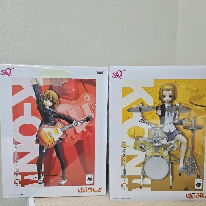 [BUNJANG] K-ON! SQ Figure Set (Guitar, Drums) - Ritsu, Yui / 케이온! SQ 피규어 2종 세트 (기타, 드럼)리츠.유이