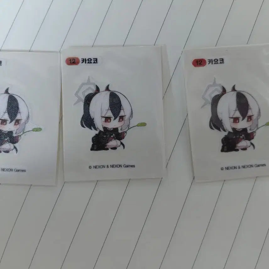 [BUNJANG] Blue Archive Kayoko Sticker Set (3 pcs) / 블루아카이브 카요코 띠부씰 3개 일괄
