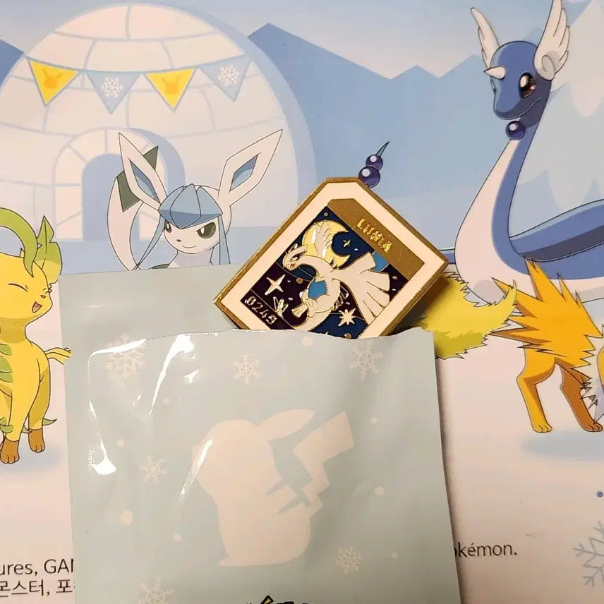 [BUNJANG] Pokemon Lugia Metal Badge + Shopping Bag Set / 포켓몬 이삭토스트 루기아 뱃지 +쇼핑백