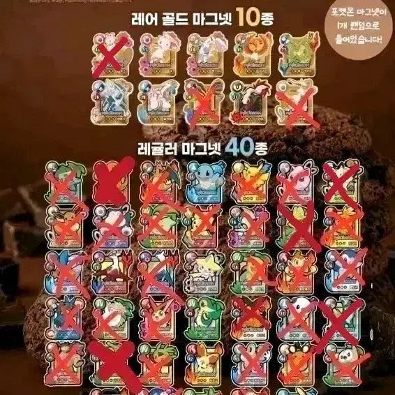 [BUNJANG] Pokemon Magnets (Choco Chip) - Trading / 포켓몬 마그넷(초코칩) 교환!!