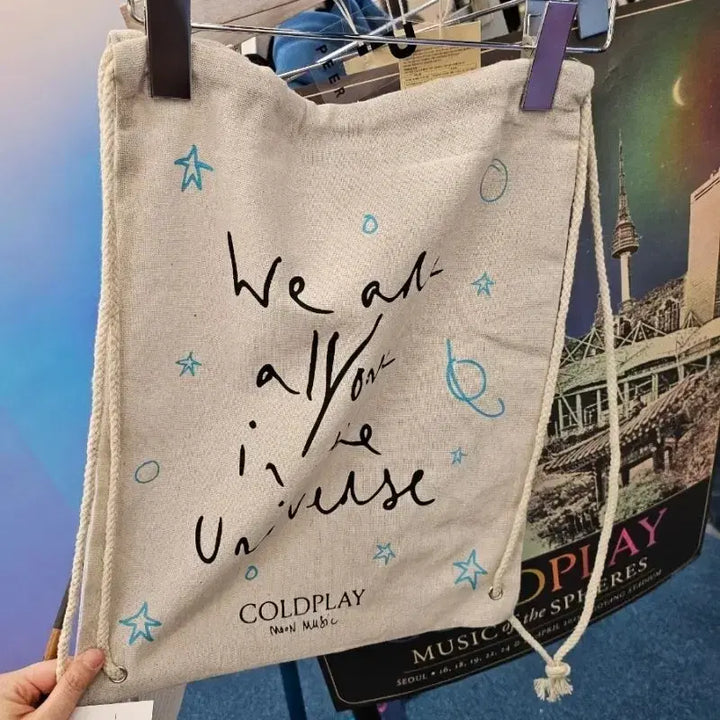 [BUNJANG] Coldplay Gym Sack / 콜드플레이 짐색