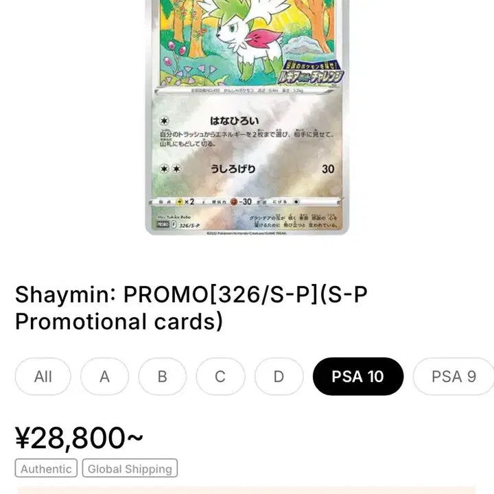 [BUNJANG] Pokemon Card Shaymin Promo PSA 10 / 포켓몬카드 셰이미 프로모 psa10