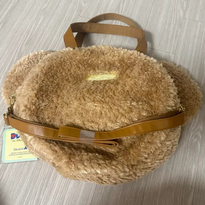 [BUNJANG] Hong Kong Disneyland Duffy Bear Big Face Shoulder Tote Bag / 홍콩 디즈니랜드 더피 인형 빅페이스 숄더백 가방 토트백
