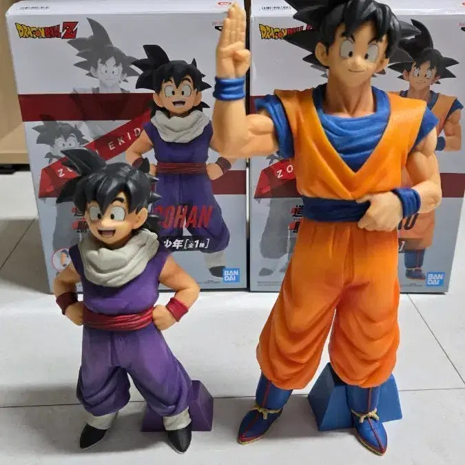 [BUNJANG] Dragon Ball Z Goku &amp; Gohan Figure Set (2 Types) / 드래곤볼 Z 손오공 손오반 조형역전 피규어 2종 세트
