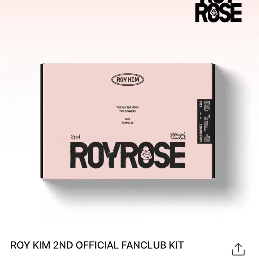 [BUNJANG] Roy Kim 2nd Official Fanclub Kit Full Box / 로이킴 2기 공식 팬클럽 키트 풀박스