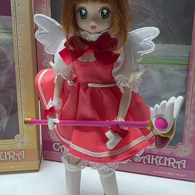 [BUNJANG] Cardcaptor Sakura (Tsubasa) "Angel Crown" &amp; "1st OP" Dress-up Dolls Set / 카드캡터사쿠라(체리) 리카라이즈 인형