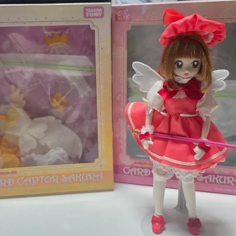 [BUNJANG] Cardcaptor Sakura (Tsubasa) "Angel Crown" &amp; "1st OP" Dress-up Dolls Set / 카드캡터사쿠라(체리) 리카라이즈 인형