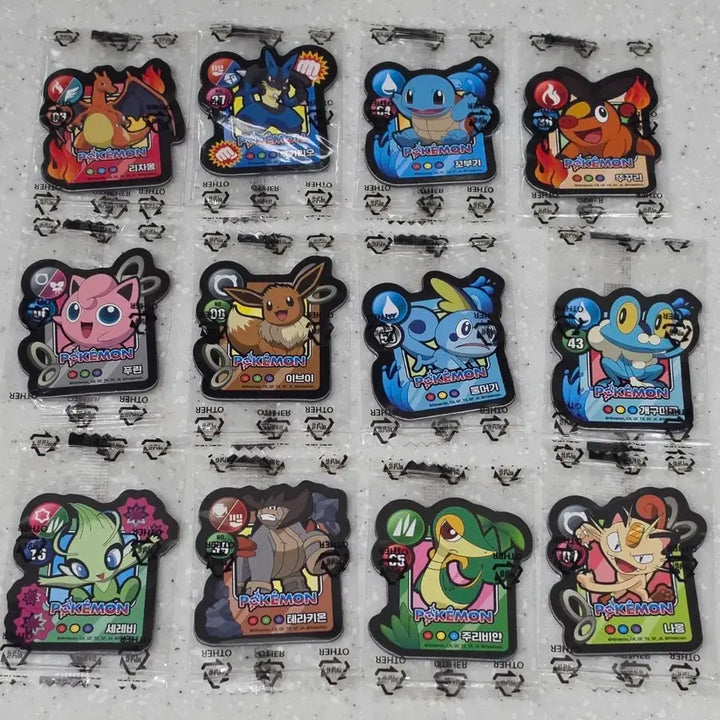 [BUNJANG] Pokemon Cookie Magnet Set / 포켓몬  쿠키 마그넷  피카츄  수댕이  등등
