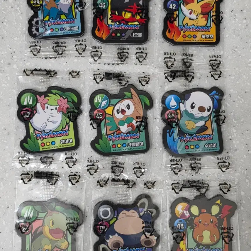 [BUNJANG] Pokemon Cookie Magnet Set / 포켓몬  쿠키 마그넷  피카츄  수댕이  등등