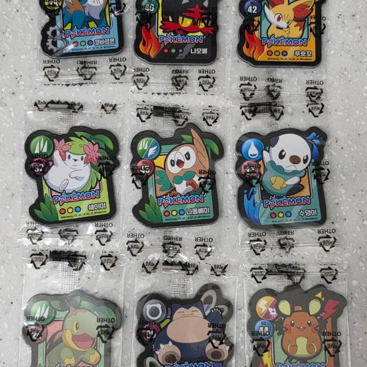 [BUNJANG] Pokemon Cookie Magnet Set / 포켓몬  쿠키 마그넷  피카츄  수댕이  등등