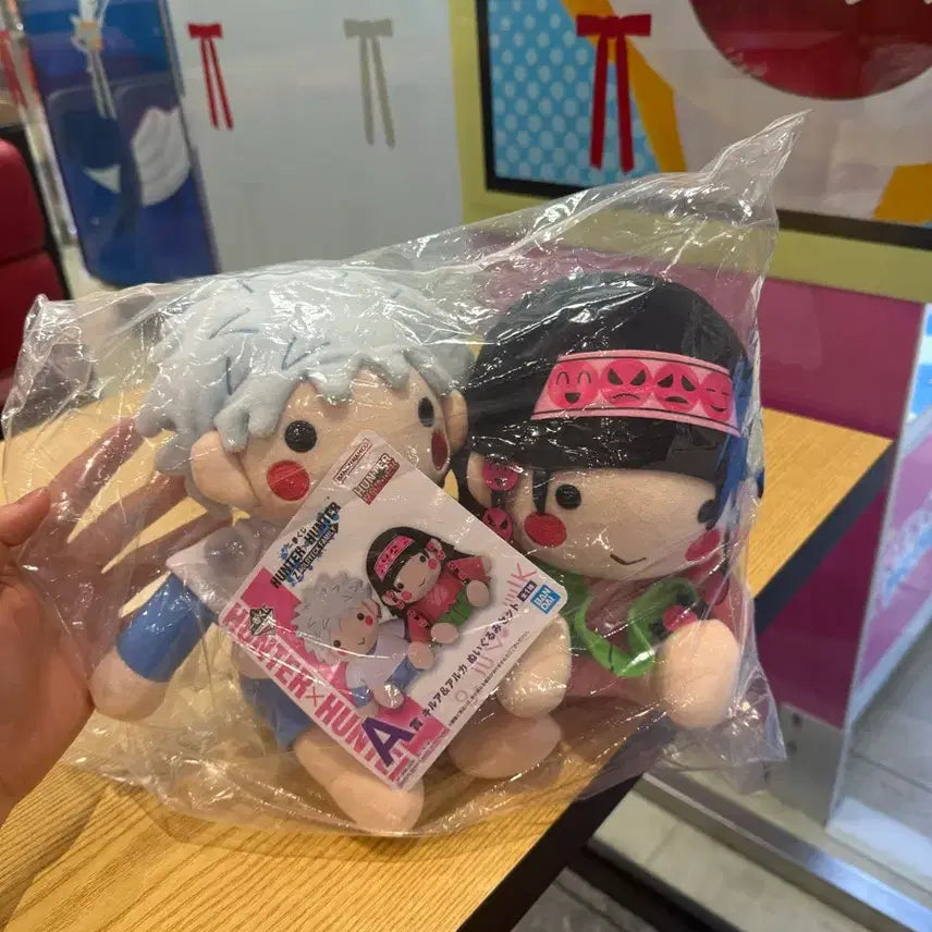 [BUNJANG] Hunter x Hunter Ichiban Kuji Prize A Killua &amp; Alluka Plush / 헌터헌터 제일복권 A상 키르아 아르카 인형 판매