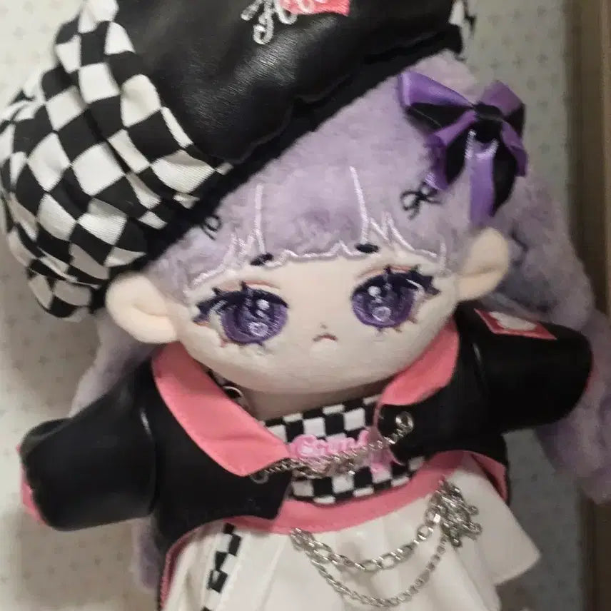[BUNJANG] 15cm Goth Lolita Inspired Plush Doll Bundle Set / 무속성 솜인형 15cm 고스로리+옷포함 일괄