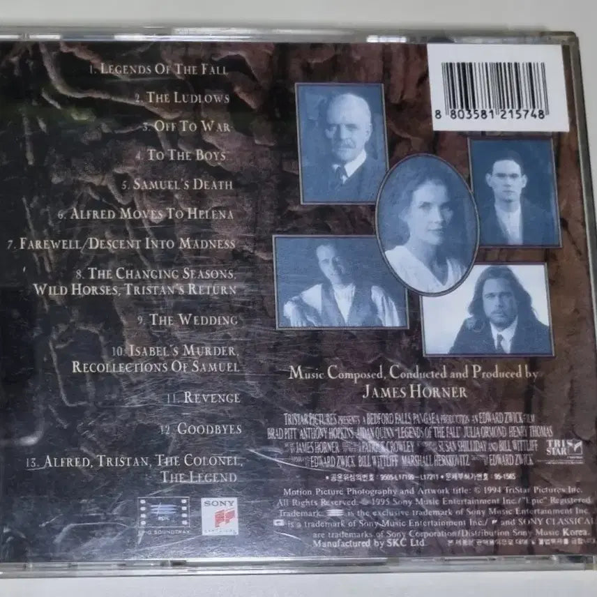 [BUNJANG] Legends of the Fall OST (Unsealed CD) Brad Pitt / 가을의 전설 OST (개봉 CD) 브래드 피트