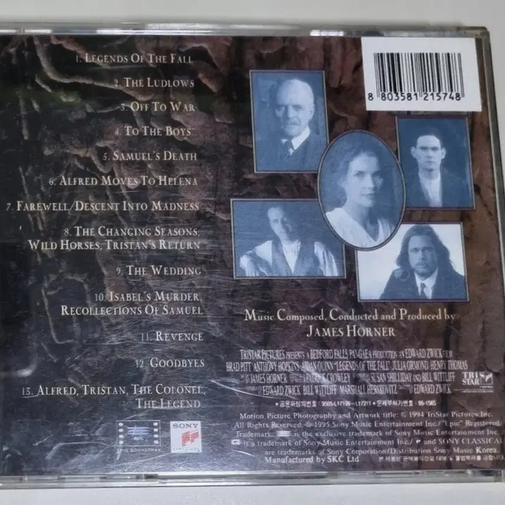 [BUNJANG] Legends of the Fall OST (Unsealed CD) Brad Pitt / 가을의 전설 OST (개봉 CD) 브래드 피트