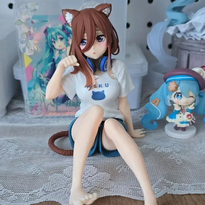 [BUNJANG] Taito The Quintessential Quintuplets Nakano Miku Cat Roomwear Figure / 타이토 5등분의 신부 데스크톱 피규어 나카노 미쿠 고양이 룸웨어 오등분의
