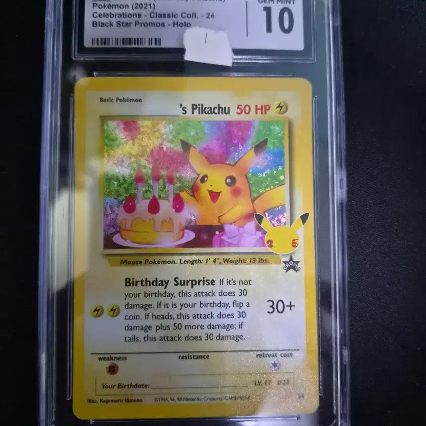 [BUNJANG] Pokemon TCG North America Birthday Pikachu CGC 10 / 포켓몬카드 북미판 생일 피카츄 cgc10 판매합니다