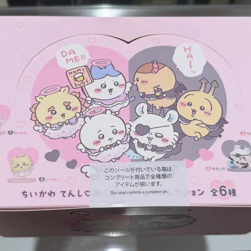 [BUNJANG] Magical Chiikawa Angel &amp; Devil Figure Complete Box Set (6 Types) / 매지컬 치이카와 천사와악마 피규어 6종 컴플리트 박스 세트