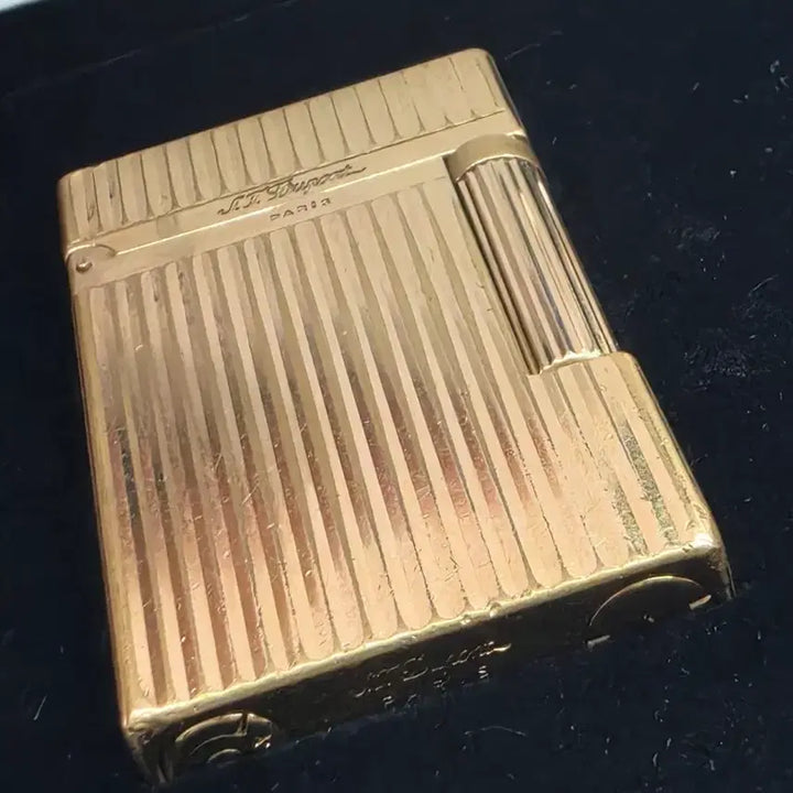 [BUNJANG] S.T. Dupont Lighter Gold Vertical Stripe / S.T. 듀퐁 라이터 금장 세로줄