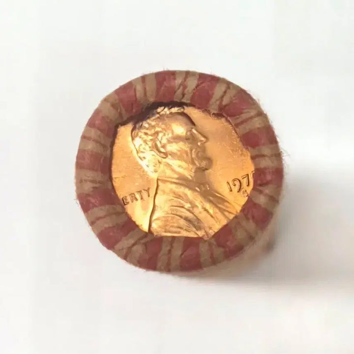 [BUNJANG] 1970 S Lincoln Memorial Penny Uncirculated Roll (50 Coins) - Mint Condition / 1970년 S 링컨 메모리얼 페니 완전미사용 1롤 미개봉(50개)