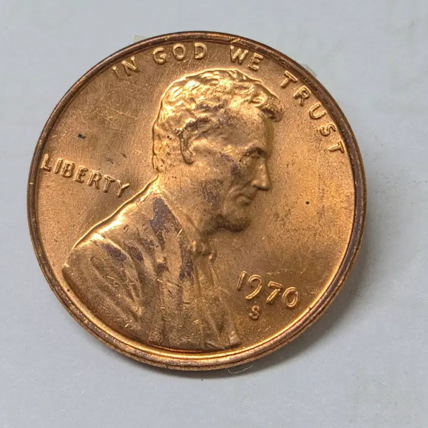 [BUNJANG] 1970 S Lincoln Memorial Penny Uncirculated Roll (50 Coins) - Mint Condition / 1970년 S 링컨 메모리얼 페니 완전미사용 1롤 미개봉(50개)