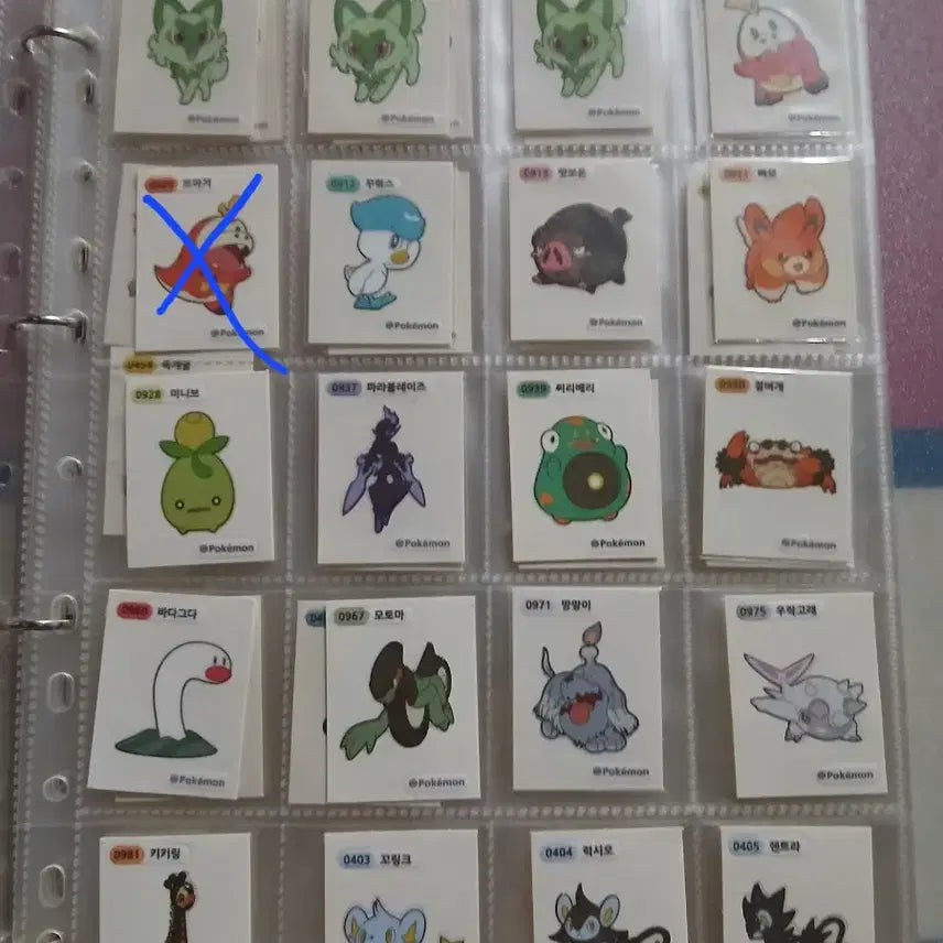 [BUNJANG] Pokemon Sticker Set Selection (Gen 3, 4, 9) / 포켓몬띠부씰 1개 선택 뉴시즌 3세대 4세대 9세대 띠부씰