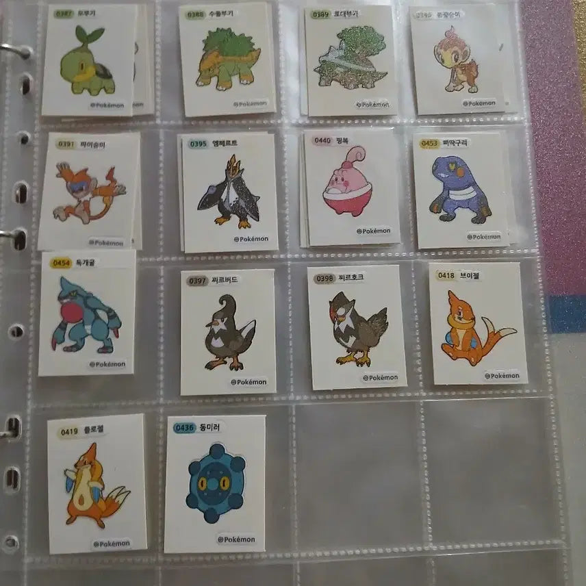 [BUNJANG] Pokemon Sticker Set Selection (Gen 3, 4, 9) / 포켓몬띠부씰 1개 선택 뉴시즌 3세대 4세대 9세대 띠부씰