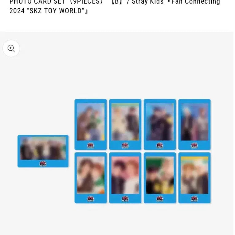 [BUNJANG] Stray Kids SKZ TOY WORLD Photocard Set (9 pieces) / 스트레이키즈 포토카드 세트 9매입