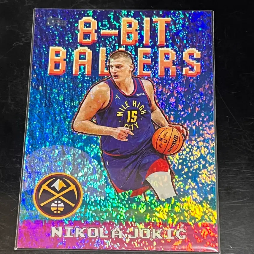 [BUNJANG] Topps NBA 8-Bit Ballers Nikola Jokic Holo Card &amp; 9 Base Cards / Topps Nba 8-Bit Ballers 니콜라요키치 홀로카드 외9매